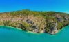 crique naturiste vue du ciel