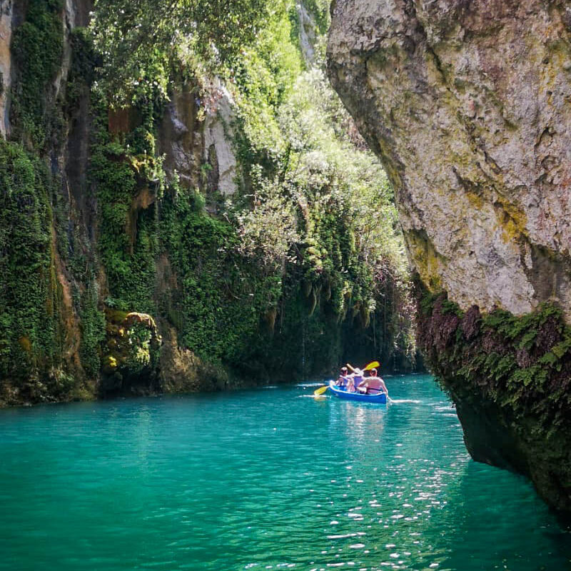 KANOËN IN DE GORGES DE BAUDINARD