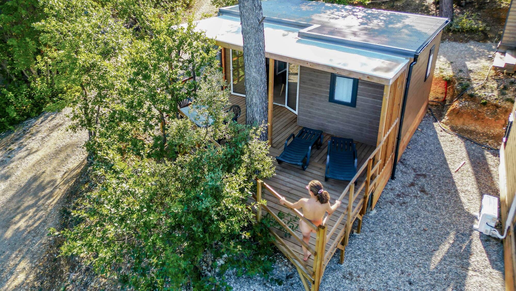 voordelig chalet huren op naturistencamping verdon provence